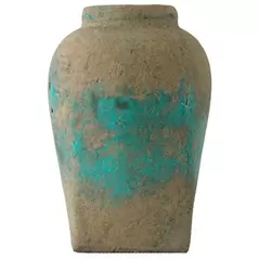 MCarr Med Round Jar Rustic Turquoise