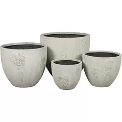 MCarr 16pc Oyster Concrete Planter Pallet Antique White