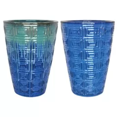 MCarr 15pc Tall Greek Key Planter Pallet Mixed Colors