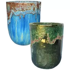 MCarr 12pc Tall Round Planter Pallet Mixed Colors