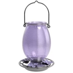Natures Way 29oz Antique Glass Hummingbird Feeder Lilac Dreams