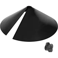 Natures Way 18in Squirrel Shield Metal Wrap Around Baffle Black