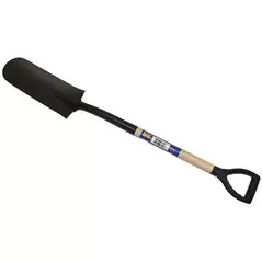 Organic 14" Drain Spade Promo With Wood D Handle