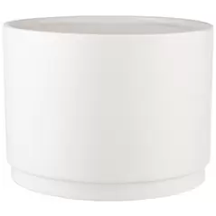 SSI 8.7"x6.4" Stepped Planter Matte White
