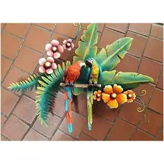 Talavera Metal Art Parrot