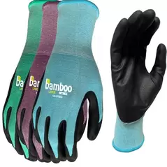 BGC Bamboo Gardener Assorted Colors M Ladies Nitrile Palm