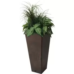 Algreen 24" Square Brown Marble