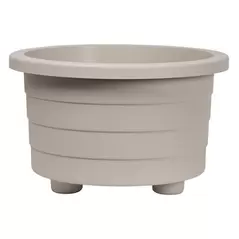 DCN 15" Futura Round Patio Planter Mocha
