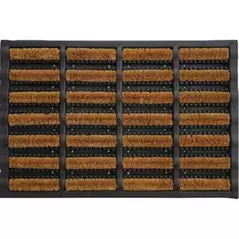 DHTG 16x24 Heavy Boot Scaper Coir & Rubber Design