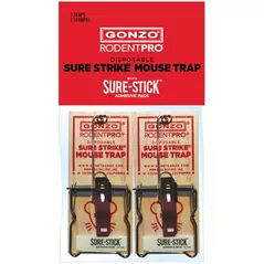 GONZO 2pk Rodent Pro Sure Stick Mouse Trap