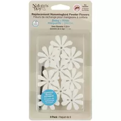Natures Way Hummingbird Replacement Flowers w/ Cleaning Brush White Daisy