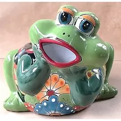 Talavera 8" Frog Planter