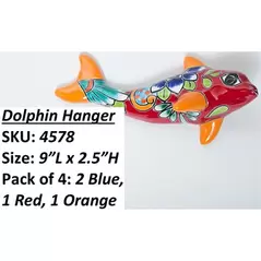 Talavera Medium Dolphin Hanger