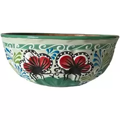 Talavera 12" Bella Especial Color Bowl Teal