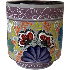 Talavera 12.5" Bella Especial Tall Cylinder Blue