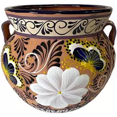 Talavera 10" Bella Especial Michoacana Pot Natural