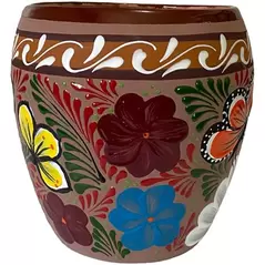 Talavera 7"Hx9"W Bella Especial Ovalo Pot Cafe