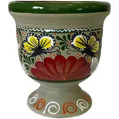 Talavera 8" Bella Especial Urn Planter Green