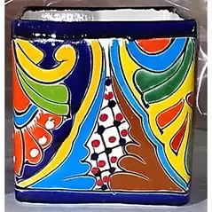 Talavera Medium Cube Pot