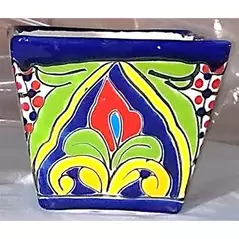 Talavera 6.5" Straight Tapered Square Pot