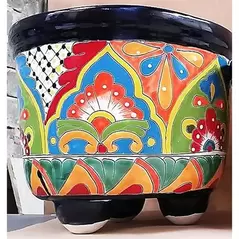 Talavera 15.5" Molcajete Pot