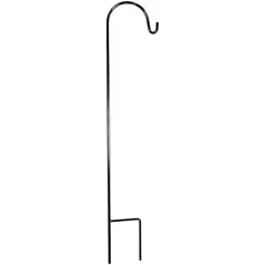 AGW 5/8" Heavy Duty 65" Short Single Shepherd Hook Black