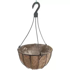 Austram 14" Progro Basic Planter with Plastic Hanger Black