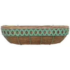 Austram 30" Queen Anne Trough Planter Green