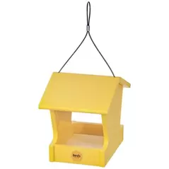 Birds Choice Hopper Feeder Recycled Plastic Yellow 1.5