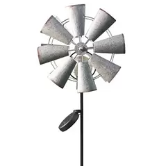 Moonrays Solar Wind Spinner w/Crackle Ball