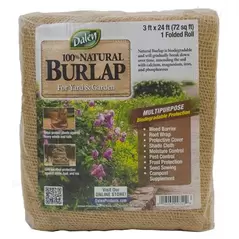 Dalen 3'x24' Natural Burlap Folded Roll