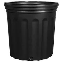 Grower Select 2 Gallon Nursery Pot, Blow Molded, Black, 65 per Case, 75 Cases per Pallet, 9.84in x 8.66in, 2.42Gal, 2Gallon