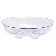 Panacea 6" diam Clear Heavy Duty Saucer