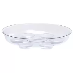 Panacea 8" D Clear Heavy Duty Saucer