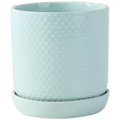 PHG 9"x9.5" Dotted Cylinder Planter Lavender 4/CS