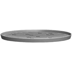 Bloem 6" Maze Deco Saucer Charcoal