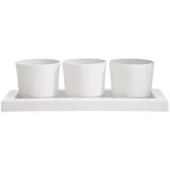 Bloem Trio Flight Planter Vanilla Bean