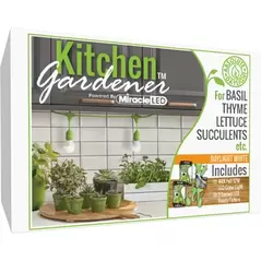 Miracle LED Kitchen Gardener 4KK Grow Kit w/ 2 Bulb Full Spectrum LED A19