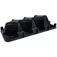 TO Plastics RPT-490-SA-8 Tray, Holds 8 RP-490 Pots, Black, 50 Per Case, 36 Cases Per Pallet, 20.00in L x 10.00in W x 5.08in H