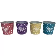 VCS 5" Butterfly Polka Dot Planter