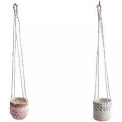 VCS 6" Hanging Jute Planters