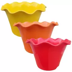VCS 9" Red, Orange, Yellow Petal Planter