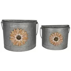 VCS 2pc Sunflower Half Pails