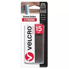 Velcro Brand 4"x2" Extreme Outdoor Strips Titanium