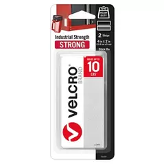 Velcro Brand 4"x2" Industrial Strength Strips White