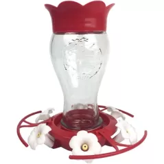 Penn 28oz Glass Flip Perch Hummingbird Feeder