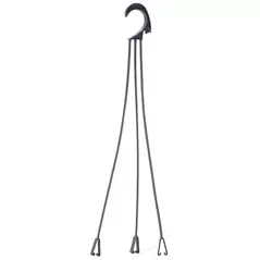 Crescent Hooks for Emma Bowl Charcoal