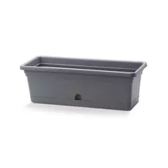 Crescent 16"x8" Emma Rectangle Planter Charcoal