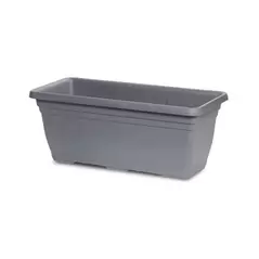 Crescent 31.5"x14"x13" Rectangle Dylan Planter Charcoal