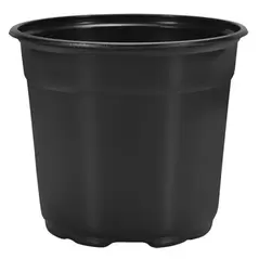 DILLEN 15CM ROUND SHORT COEX POT GREEN/BLACK 680/CS, 32CS/PL, 6"x4.25", 1.3qt